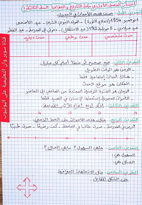 We did not find results for: سوبر وان التعليمية: إختبار الفصل الأول في مادة التاريخ و ...