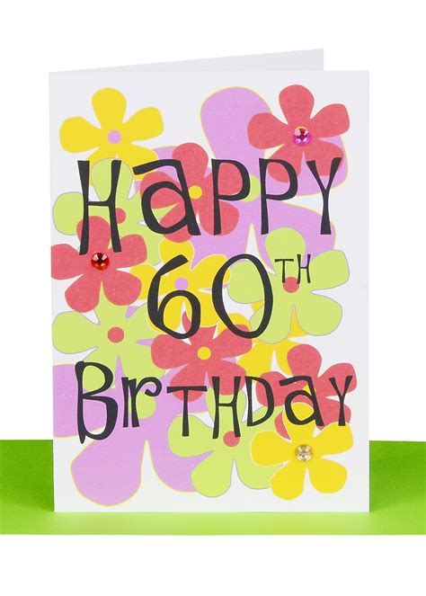 60th Birthday E Card Card Design Template