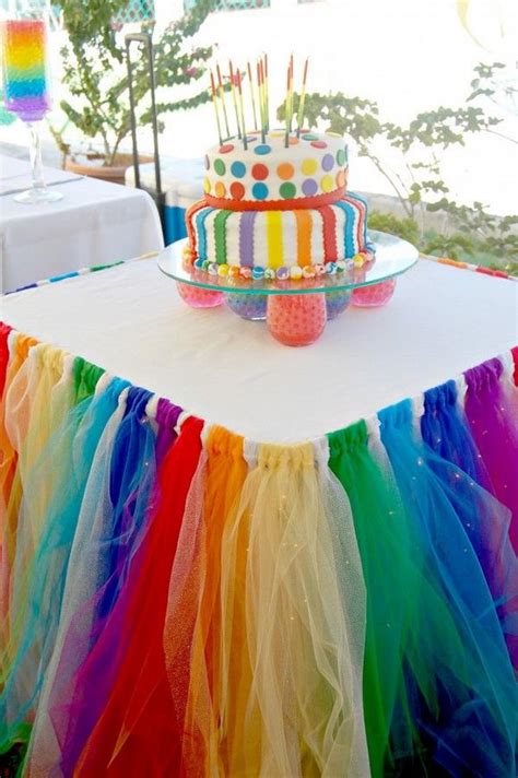 Take your guests to cuba with this havana nights party. DIY Rainbow Party Decorating Ideas for Kids - Hative