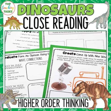 Dinosaurs Reading Comprehension Passages And Questions Top Teaching Tasks