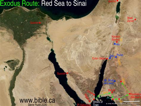 The Exodus Route Elim Exodus Bible Mapping Red Sea