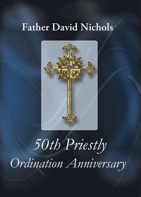 Invitation To 50th Ordination Anniversary Priest Mass And Celebration