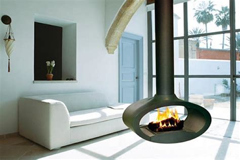 25 Hanging Fireplaces Adding Chic To Contemporary Interior Design