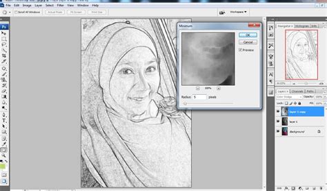 Erlin Sri Yuliana Cara Membuat Sketsa Wajah Dengan Menggunakan Adobe Photoshop Cs