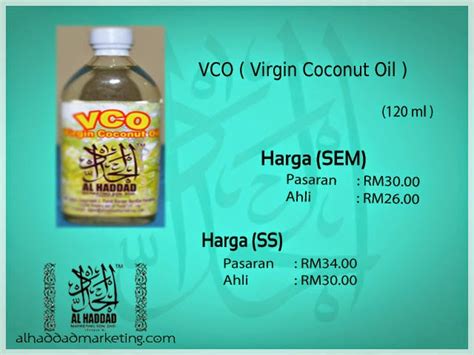 It and management consultant worked and archived a lot of professional goals through out more than 20 years, a side from professional skills al haddad is simple, friendly and fun person. CAHAYA INTAN BIZ: MINYAK KELAPA DARA (VCO) KELUARAN AL ...