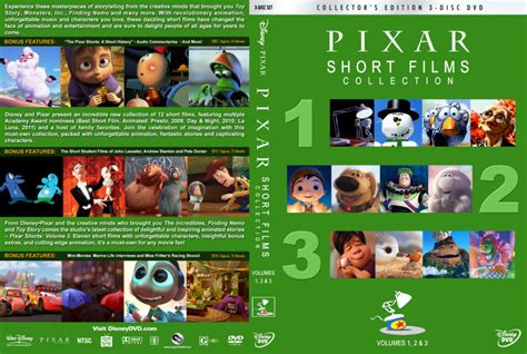 Pixar Short Films Collection Volumes 1 2 And 3 2007 2018 R1 Custom