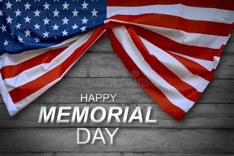 American Flag On Memorial Day Stock Image Image Of Celebrate