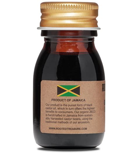Organic Pure Jamaican Black Castor Oil 1oz Rooted Treasure