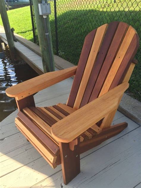 Premium Western Red Cedar Wood Adirondack Chair Etsy Wood