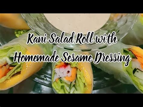 Easy Kani Salad Roll Recipe Youtube