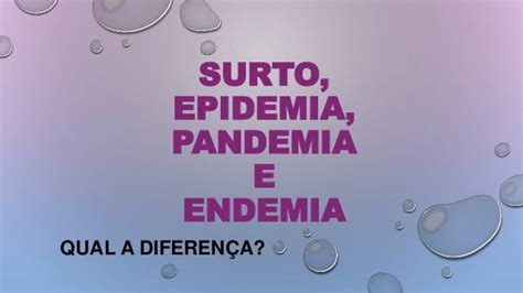 Entenda Qual é A Diferença Entre Eles Surto Epidemia Pandemia E