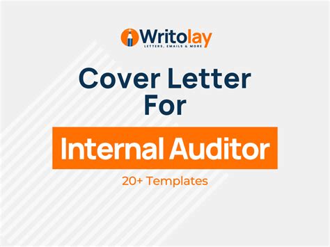 Internal Auditor Cover Letter 8 Templates Writolay