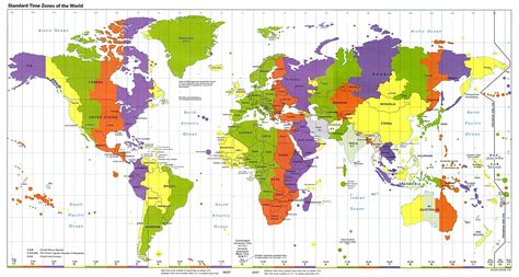 1up Travel Standard Time Zones Of The World 1995 593k