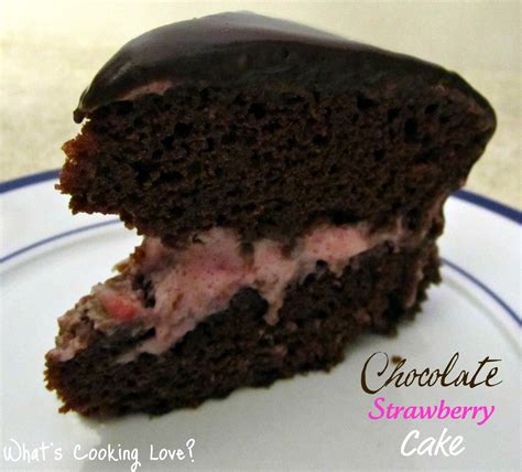 Just imagine the smell in your kitchen when you bake. Chocolate Cake with Strawberry Mousse Filling - Whats Cooking Love?