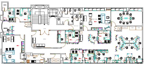 Corporate Office Architecture Layout Plan Details Dwg File Cadbull