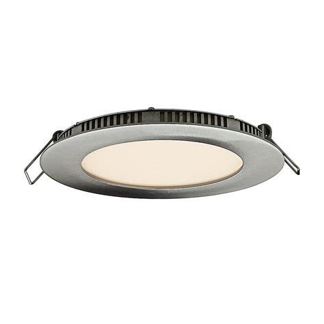 These led recessed lights feature the sleek aesthetics of the rl led recessed lighting retrofit series without using a recessed housing. Illume Ultraslim 4-inch LED Recessed Round Panel Light in ...