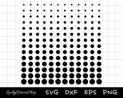 Dotted Pattern Svg Dots Svg Polka Dots Svg Halftone Dots Etsy Uk