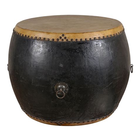 Order drive up · free shipping on $35+ · save with target circle™ Antique Leather Top Drum with Brass & Iron Trim | Antiques ...