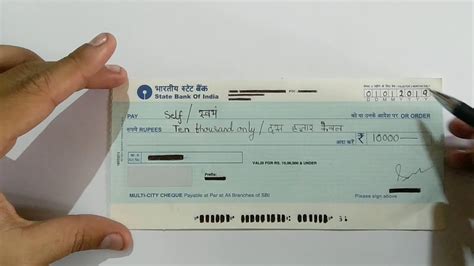 Writing A Cheque