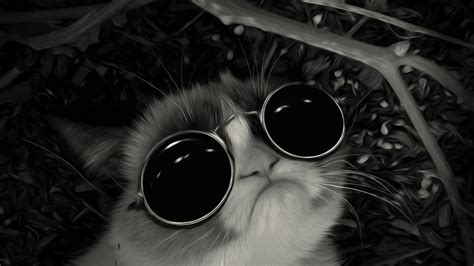 49 Cool Cat With Glasses Wallpapers Wallpapersafari