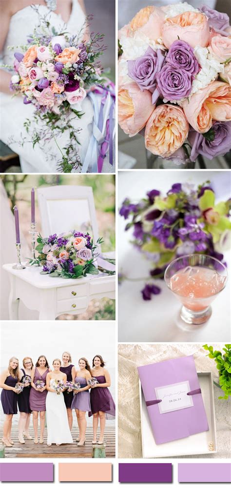2016 Wedding Color Ideas Gorgeous Purple Wedding Color Palettes