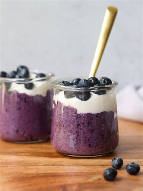 Easy Blueberry Chia Pudding Vegan Paleo Cook At Home Mom