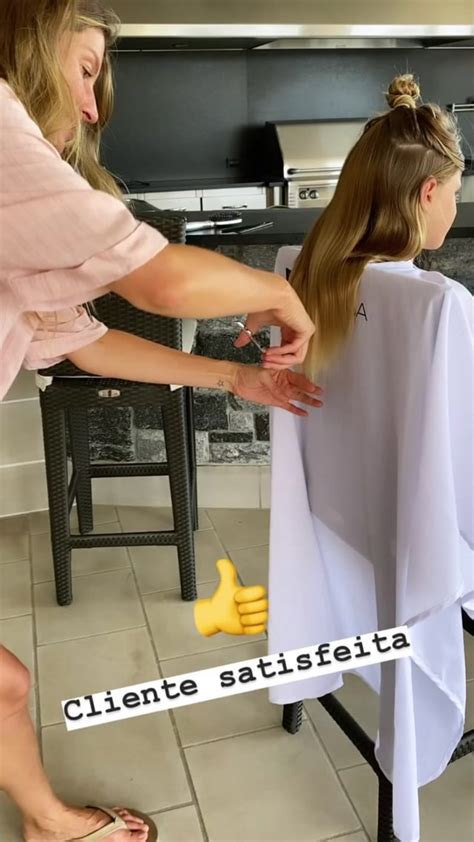 Gisele Bündchen Cut Daughter Vivian Bradys Hair While Staying Home Allure