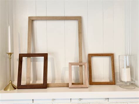 Premium Handmade Wood Picture Frame Custom Size Uv Etsy