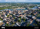 Aerial of downtown Troy, New York, USA Stock Photo - Alamy