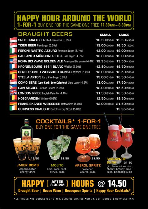 9 best happy hour drink promotions in singapore 2023
