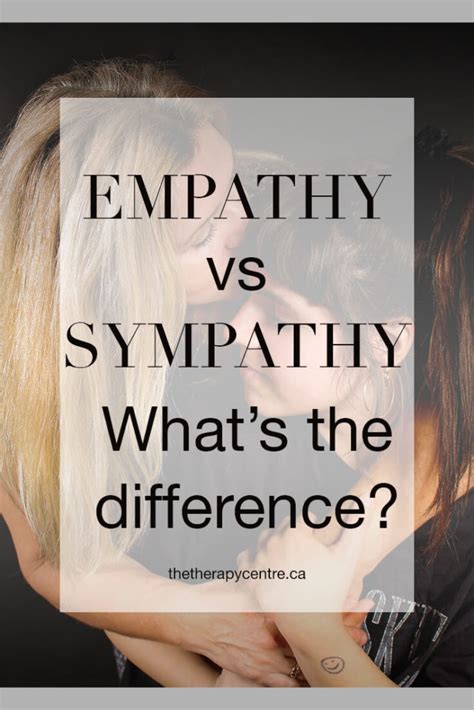 Empathy Vs Sympathy Whats The Difference The Therapy Centre