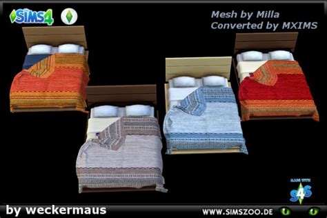 Blackys Sims 4 Zoo Daybed Double Bed By Weckermaus • Sims 4 Downloads