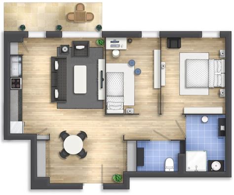 Rendered Floor Plan Architecture