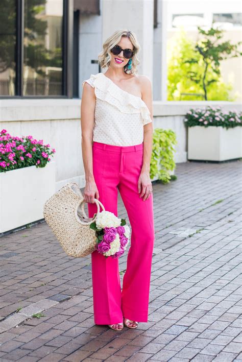 Dressy Pink Pants Straight A Style Hot Pink Pants Hot Pink Dresses