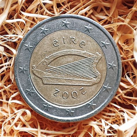 2002 Irlande Pièce De 2 Euros Eire Un Objet Rare Pour Les Etsy France