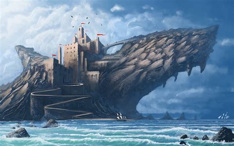 Dragon Castle Wallpaper