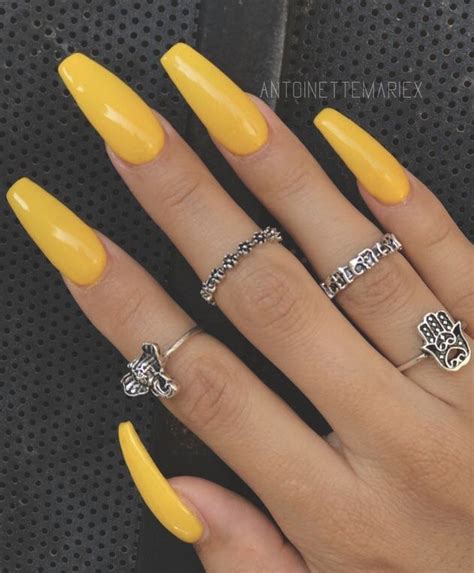 Follow Tr Ea Y For More O In Pins Yellow Nails Nails