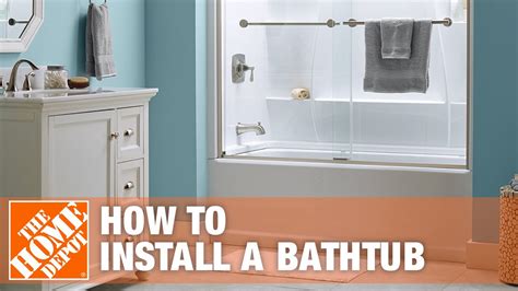 Bathtub Replacement How To Install A Bathtub The Home Depot Youtube