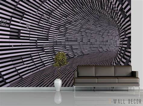 Details About 3d Tunnel Spaceship Abstract Wall Mural Self Adhesive