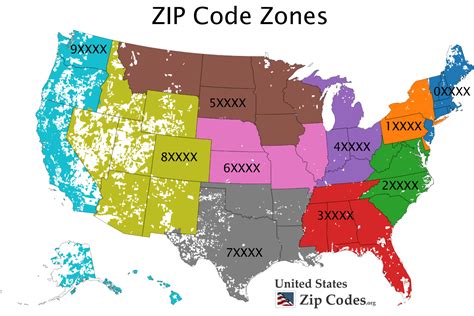 United States Post Office Zip Code Map Us States Map