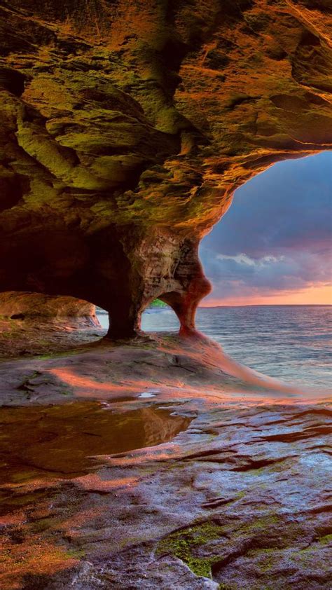 Jigsaw Puzzle Cave On Lake Superior Pictured Rocks National