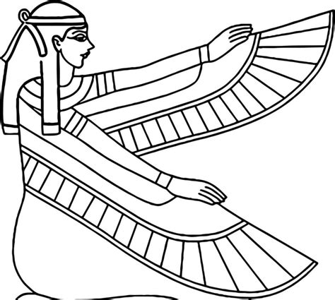 Desenhos de Ísis do Antigo Egito para Colorir e Imprimir ColorirOnline Com