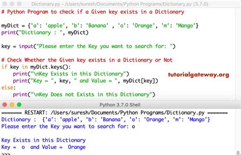 Python Dict Key Exists Python Check Key In Dictionary G G