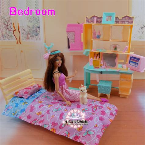 Im veilchenhaus, denn die accessoires für's badezimmer wurden geliefert. New Design Doll Bed Cabinet Set / Dollhouse Bedroom ...