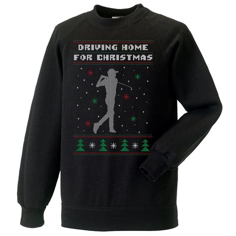 Driving Home For Christmas Golf Jumper Mens From Punk