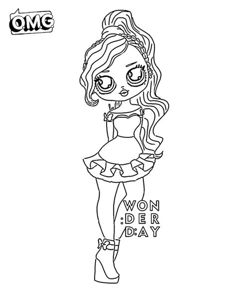 Lol Omg Candylicious Coloring Pages Lol Surprise Omg Dolls Coloring