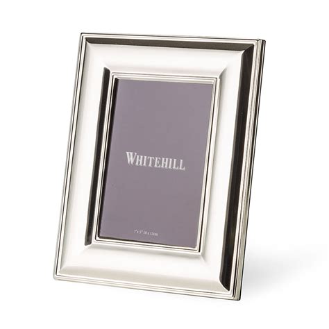 Whitehill Silver Plated Frame Wide Plain 13x18cm Peters Of Kensington