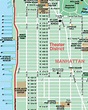 Broadway-Theatre District New York City Streets Map - street location ...