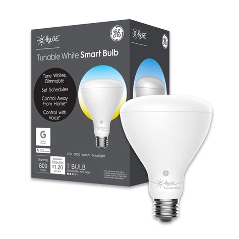 Ge C By Ge Smart 65 Watt Eq Led Br30 Soft White Dimmable Smart