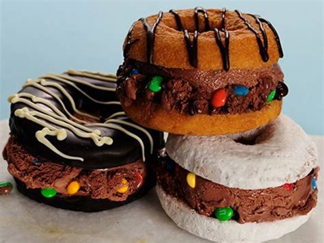 Buttercream icing is the perfect icing to use on almost any flavor of the cake. Donut Ice Cream Sandwiches Recipe